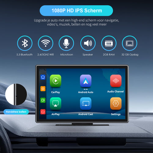 Strolox 9 inch Carplay-scherm / Android Auto